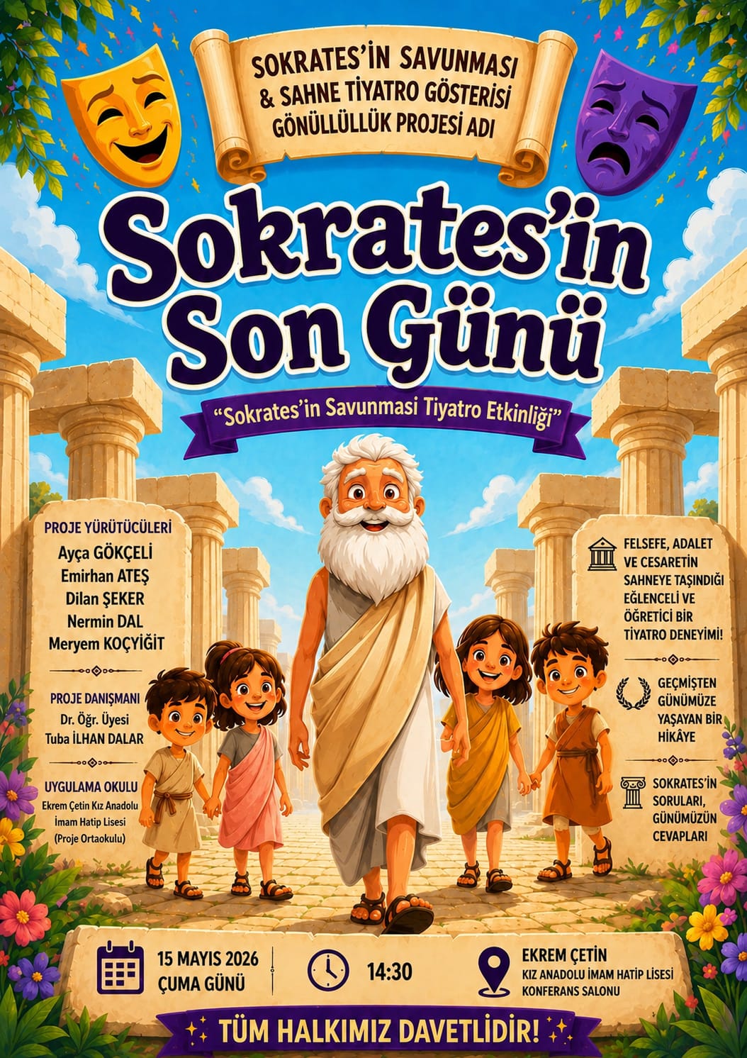 Felsefe ve Tiyatroyu Buluşturan Etkinlik: “Sokrates’in Son Günü”